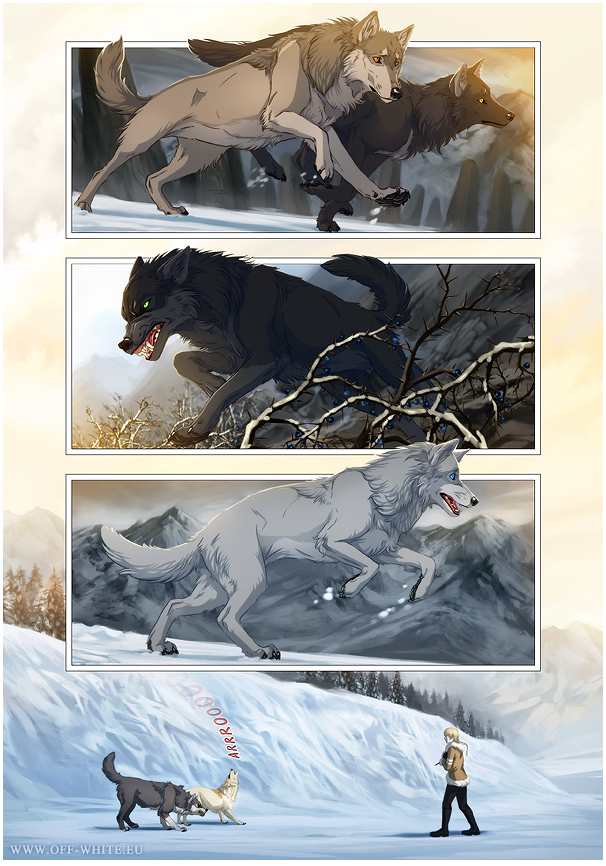 Читать волков том 1. Off White Wolf комикс. Волчий дождь комикс. Легенда о волках арты.